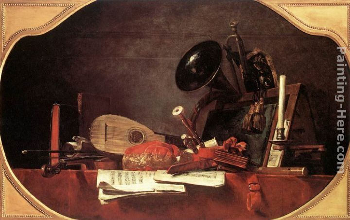 Jean Baptiste Simeon Chardin Attributes of Music